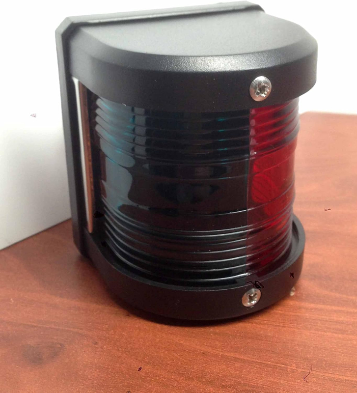 ABS Plastic Material Bi Color Marine Navigation Lights 12V Sailing Signal Light