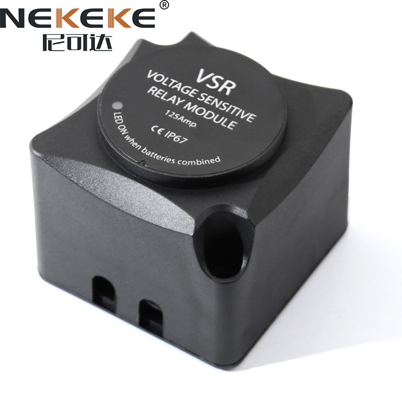 12V 125A Dual Smart Battery Isolator Switch VSR Voltage Sensitive Relay IP67 Rated