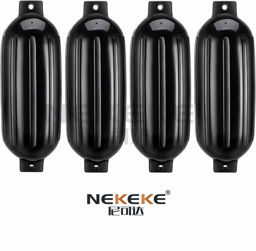 Black PVC Dock Bumper Guards Boat Dock Bumpers 110 X 400mm 210 X 680mm