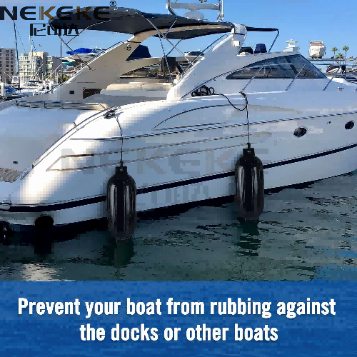 Black PVC Dock Bumper Guards Boat Dock Bumpers 110 X 400mm 210 X 680mm