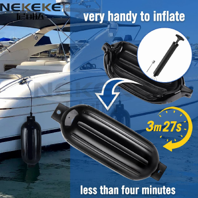 Black PVC Dock Bumper Guards Boat Dock Bumpers 110 X 400mm 210 X 680mm