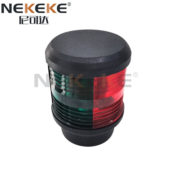 Plastic Nylon Marine Boat Navigation Lights Bi Color Red Green 12V DC 10W