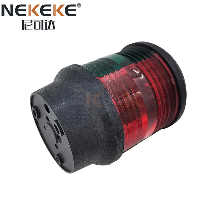 Plastic Nylon Marine Boat Navigation Lights Bi Color Red Green 12V DC 10W