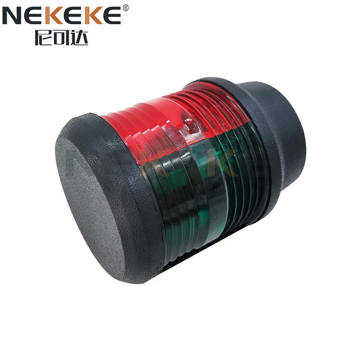 Plastic Nylon Marine Boat Navigation Lights Bi Color Red Green 12V DC 10W
