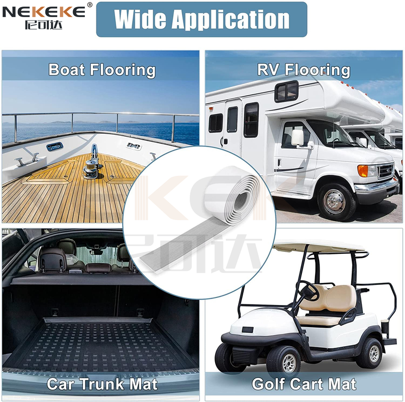 Custom Size EVA Marine Decking Edge Strip Anti Slip Protection EVA Decking Strip