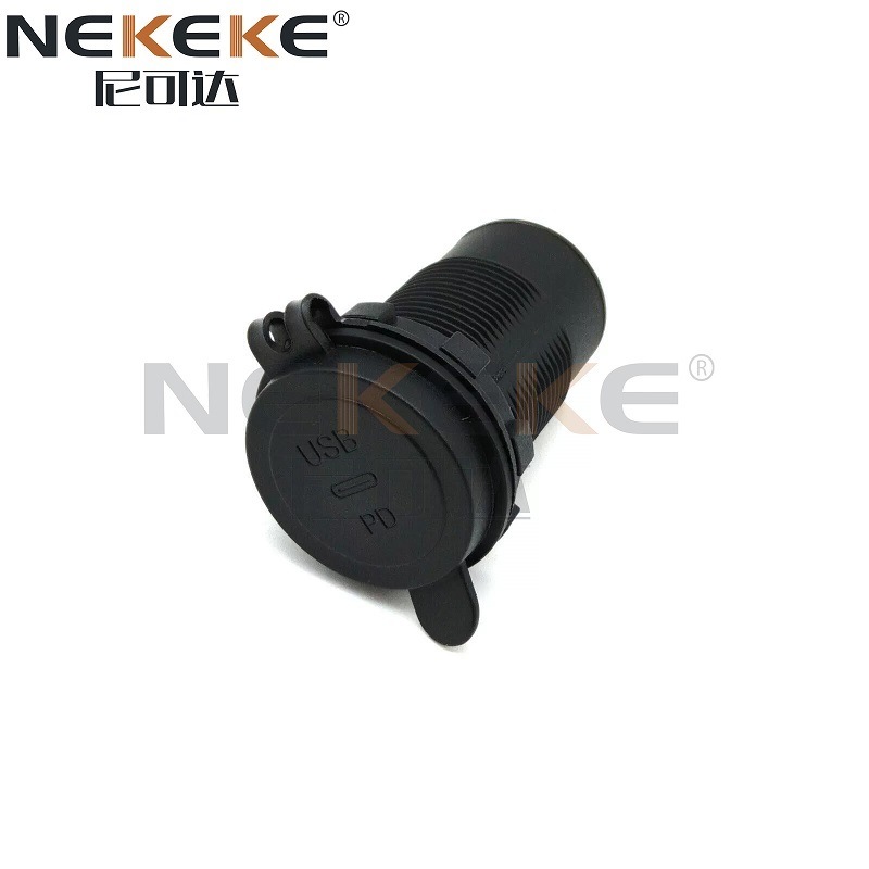 Single Port Type 65W Marine Usb C Outlet , DC12V 24V Power Socket For Boats