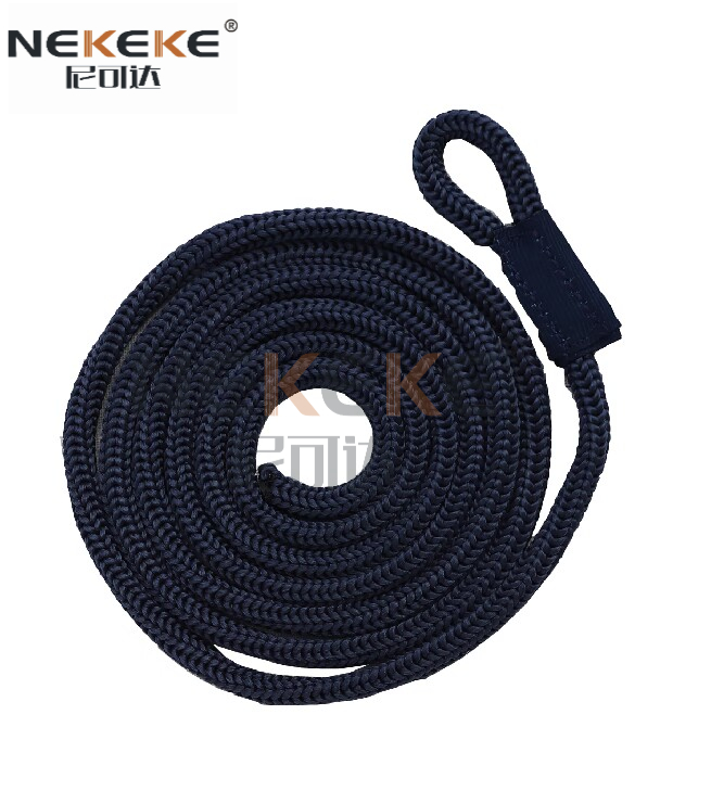 PP Braided Marine Rope 1.5m Length Black White Color For Yacht Fender