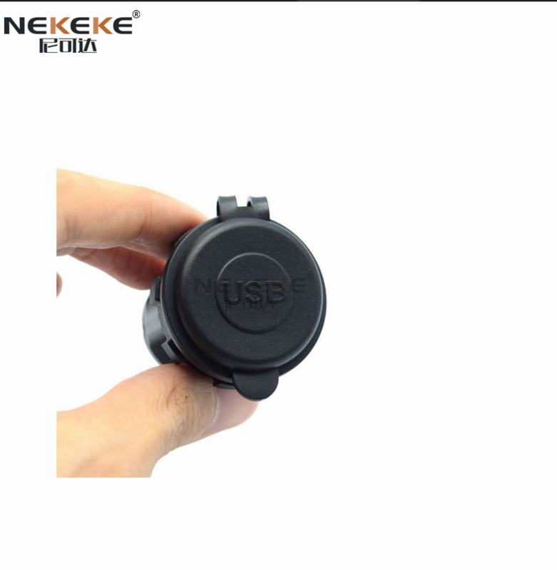 Dual USB Marine Power Socket 4.2A Boat Power Outlet With Blue LED Indicator