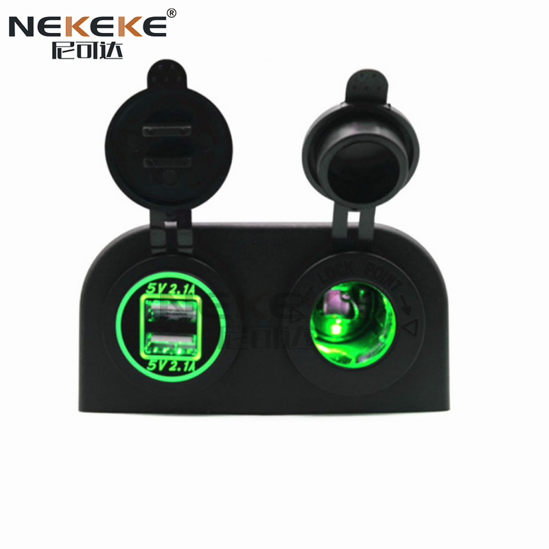 Tomada de energia marinha USB dupla 12V 24V 4.2A Saída alta para isqueiro