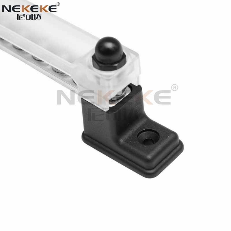 6P 150A Marine Power Bus Bar Copper Nickel Boat Power Distribution Block With Cover