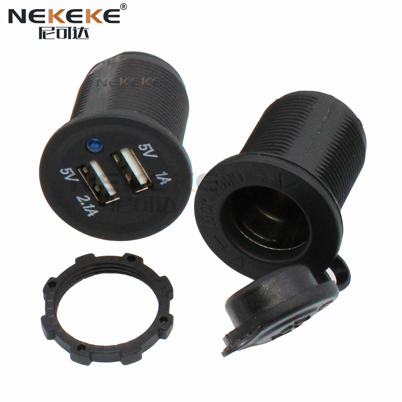 4 Gang Waterproof Rocker Switch Panel Box Dual USB Socket Mixing Panel For Boat