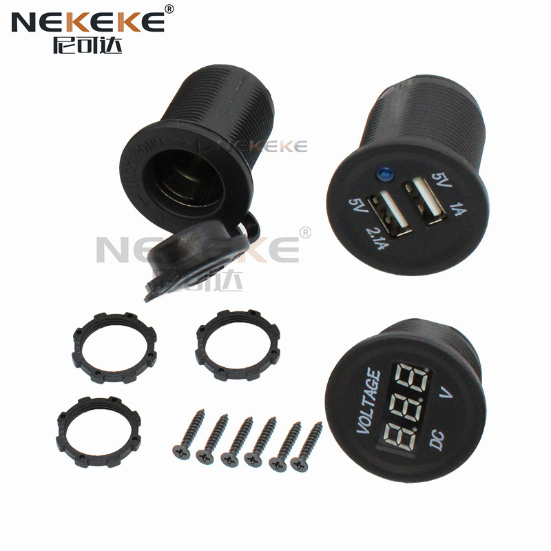 6 Gang Waterproof Rocker Switch Panel 5 Pin Marine Rocker Panel With USB Socket