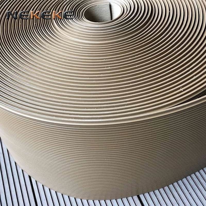 High Density Yachts PVC Deck Flooring , Moisture Resistant Teak Decking For Boats