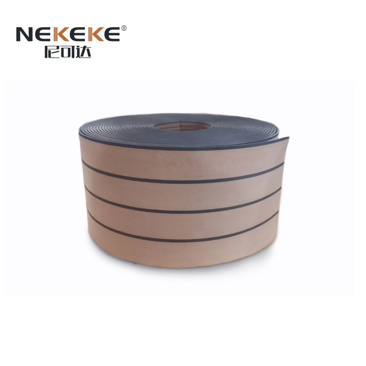 Fire Retardant PVC Marine Deck Flooring Synthetic Teak Flooring For Yachts Boats