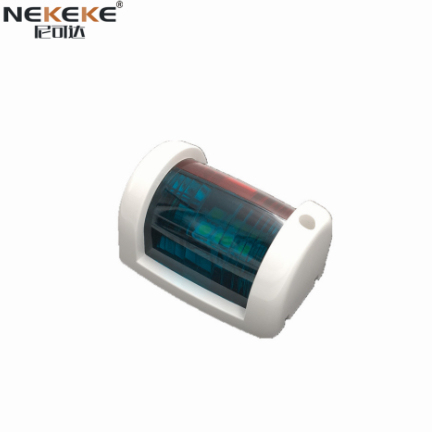 Dual-Color Marine LED Navigation Light with 225° Beam Angle and 1W LED for 12V and 24V Power Supply
