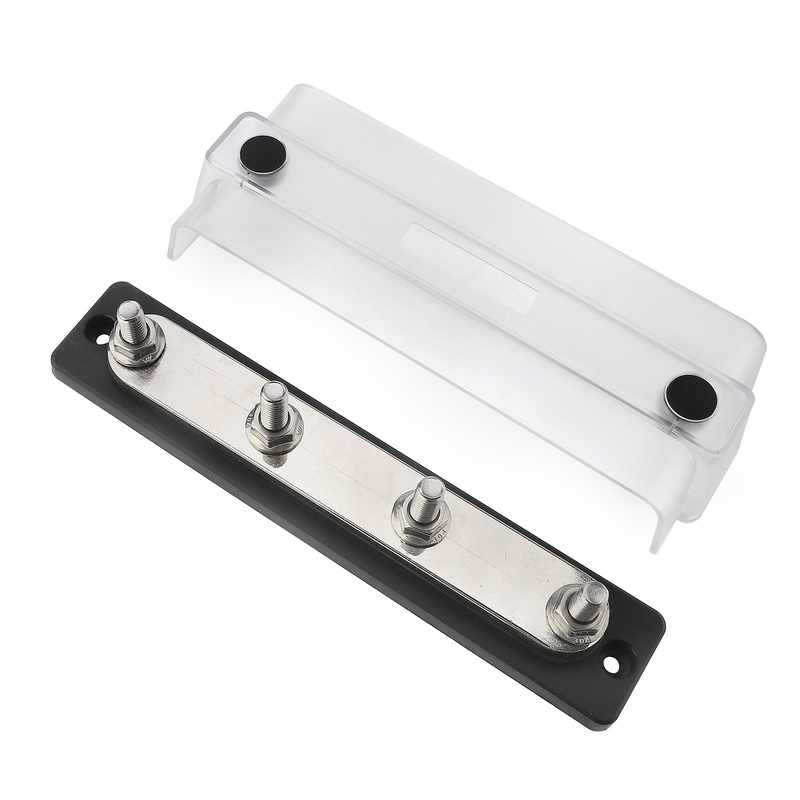 48V 600A 4 Studs Busbar Power Distribution Block for Solar RV Marine and Automotive Applications