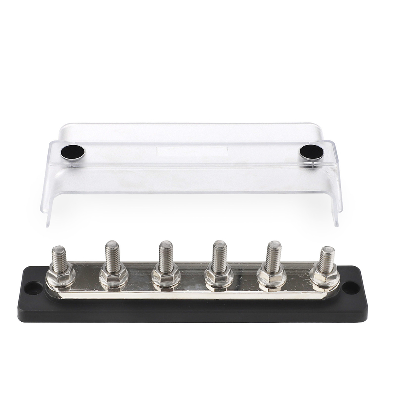 48V 600A High-Current Busbar with 6 Studs for Solar RV Marine and Automotive Power Distribution