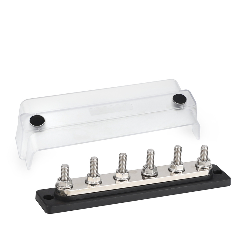 48V 600A High-Current Busbar with 6 Studs for Solar RV Marine and Automotive Power Distribution