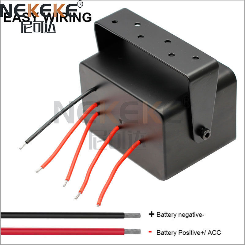 12V Waterproof IP65 Aluminum Marine Switch Panel with SPST On-Off Rocker Switch Box