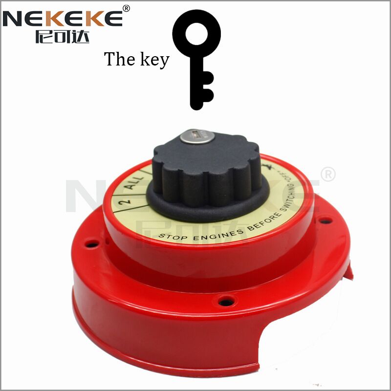 250A Continuous Rating Isolator Switch with DC 6-32V and 1-2-ALL-OFF Operation for Dual Battery Systems