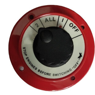 250A Continuous Rating Isolator Switch with DC 6-32V and 1-2-ALL-OFF Operation for Dual Battery Systems