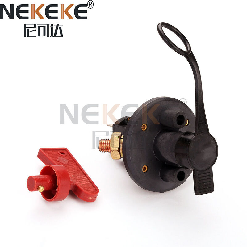 200A Continuous Rating 12V-24V DC Voltage ABS and Copper Material Isolator Switch Battery Disconnect Switch for RV Marine Truck