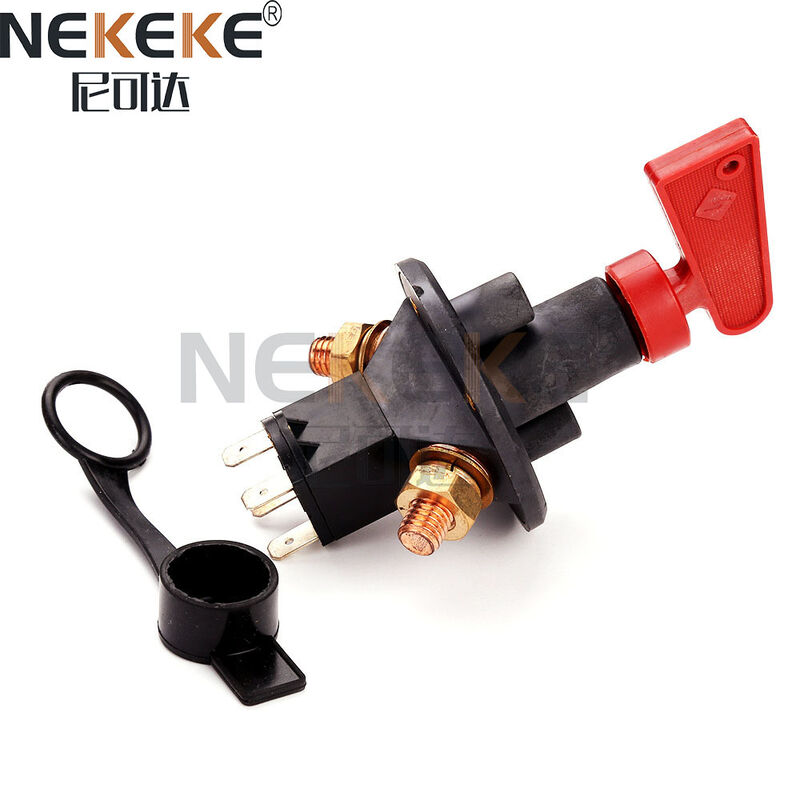 200A Continuous Rating 12V-24V DC Voltage ABS and Copper Material Isolator Switch Battery Disconnect Switch for RV Marine Truck