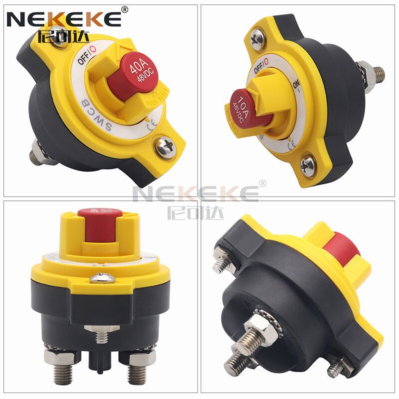50A Continuous Rating IP65 Waterproof ABS and Copper Material Battery Isolator Switch for Marine and Automotive Use
