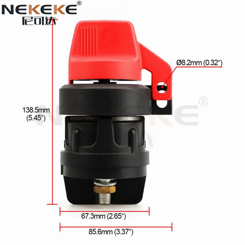 24V DC 200A IP53 Waterproof Isolator Switch Battery Disconnect Switch for Marine and Automotive Use