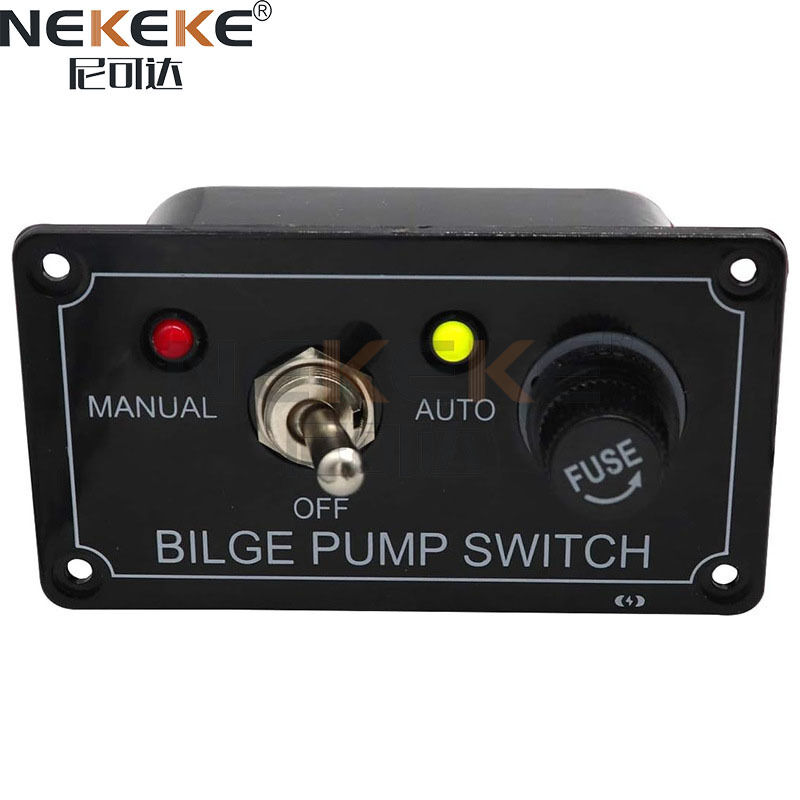 12V 5A IP65 Waterproof Marine Switch Panel with Overload Protection and Indicator Light