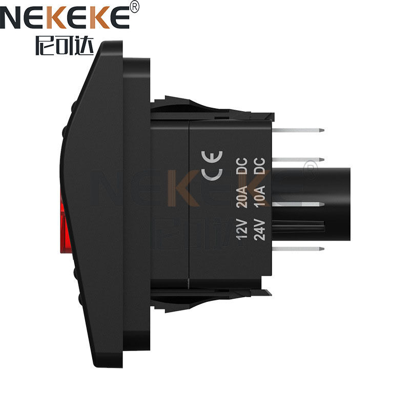 IP65 Waterproof Marine Switch Panel 12V/24V Voltage Alarm Switch Panel with 10000 Cycles Mechanical Life for Bilge Pump