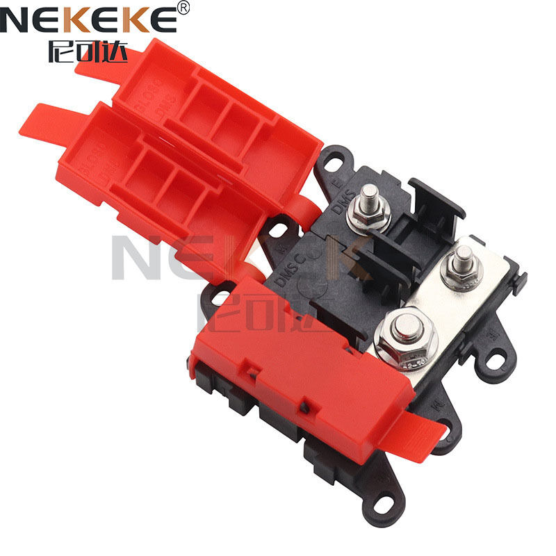200A Marine Fuse Box with Dustproof Cover and Copper Alloy Bolt Fuse Holder for Battery Protection
