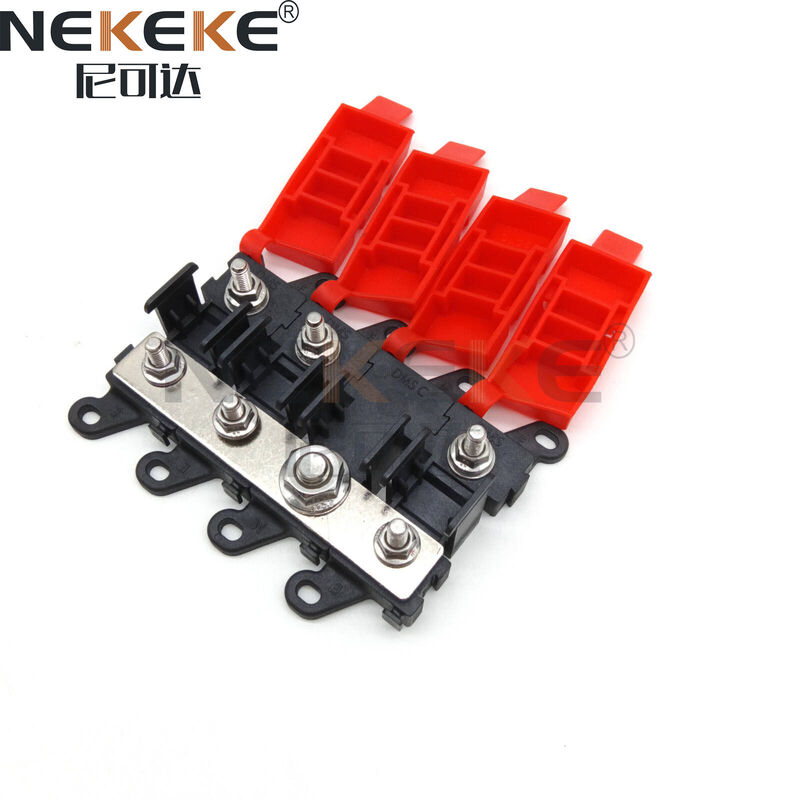 200A 3-Way Marine Fuse Box Copper Alloy Fuse Holder for Power Distribution