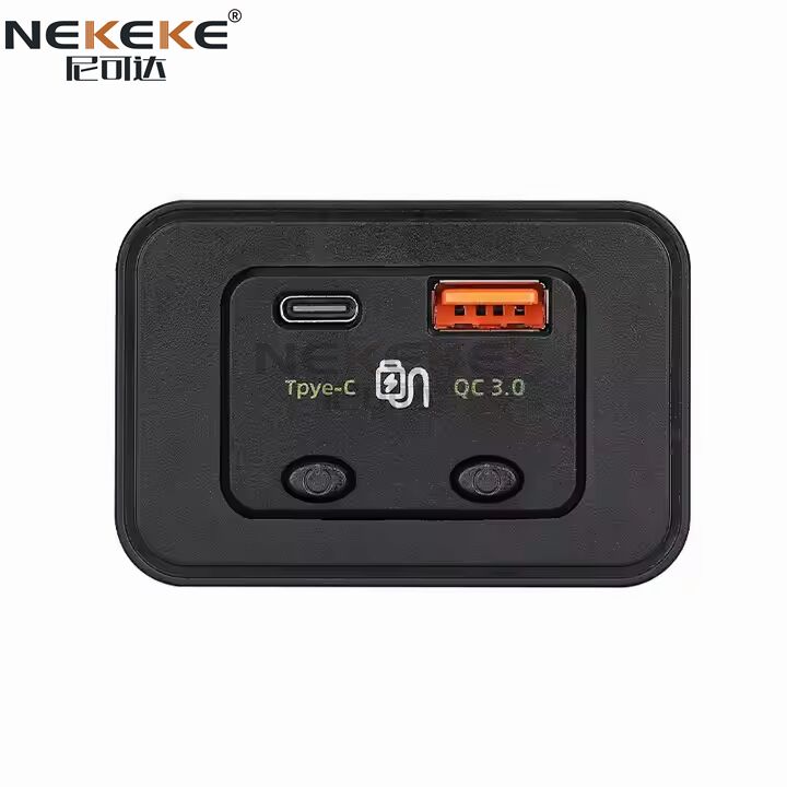 Fast Charging QC3.0 + PD3.0 Marine Power Socket Waterproof and Dustproof for 12V/24V Cars and Boats