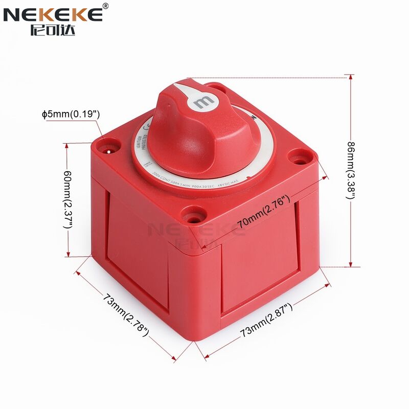 300A Continuous Current Ignition Protected IP66 Waterproof Marine Battery Isolator Switch Dual Circuit