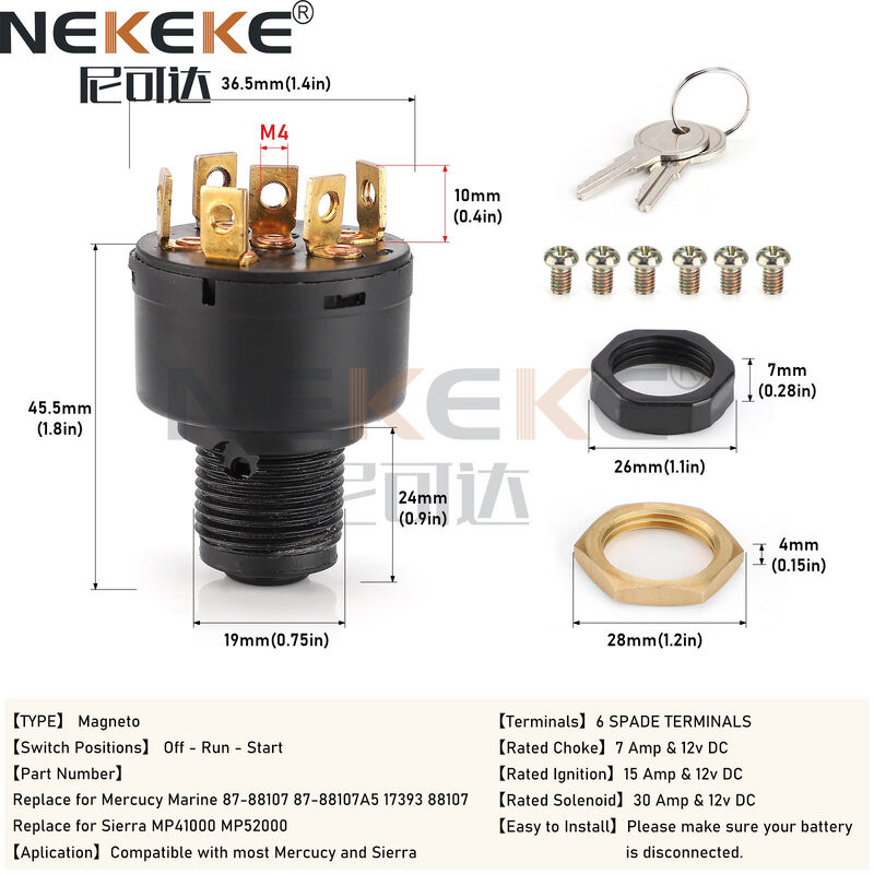300A Continuous Rating 12V DC Voltage IP65 Waterproof Marine Isolator Switch Battery Switch for Boats and Yachts
