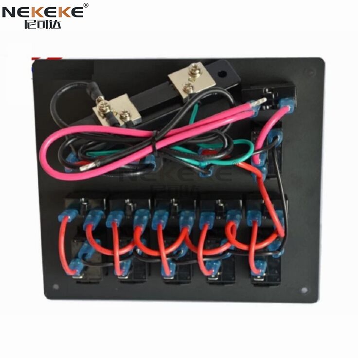 DC Main Control Panel With Digital Voltage Current Display Dual USB Charger For Marine Boat RV