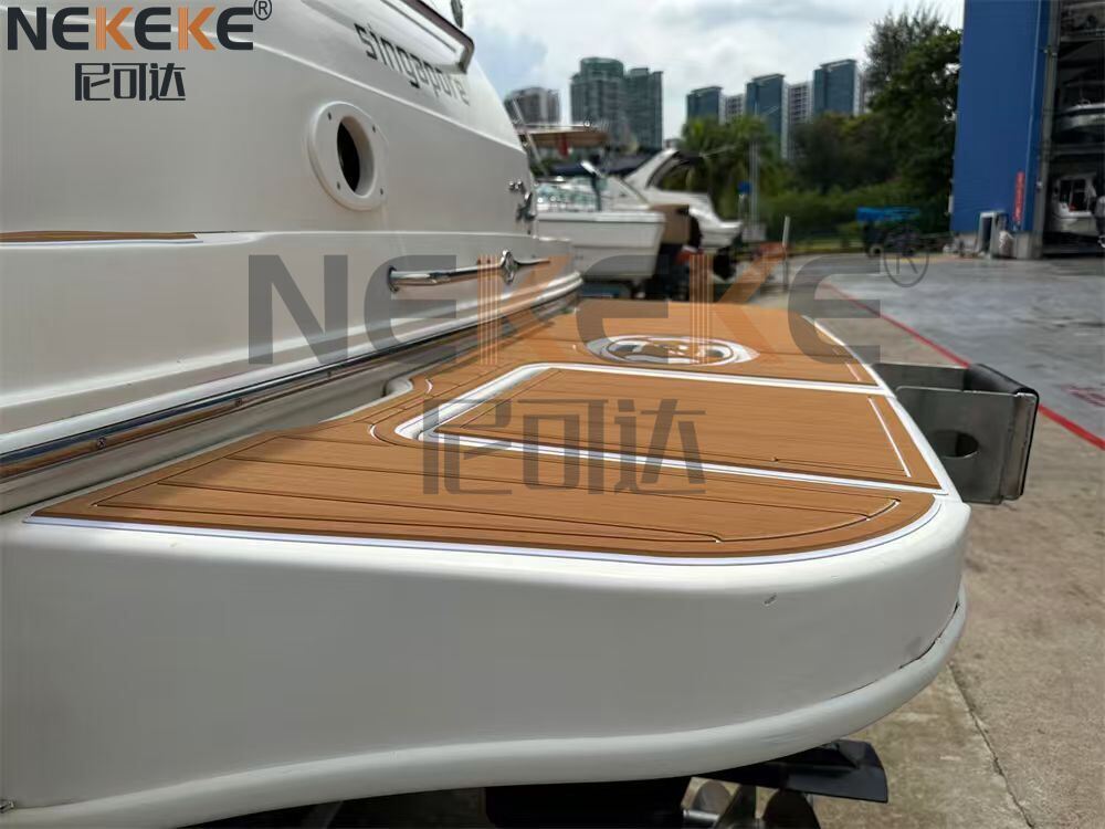 Sea Ray 260 Sundancer 2001 スイムプラットフォーム EVA フェイクチークデッキマット マリンフローリングパッド