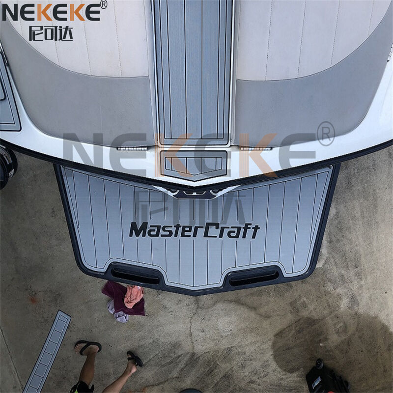2014-2018 マスタークラフト X46 サーフボート フロアマット 6mm EVA フェイックス ティーク マリン デッキパッド