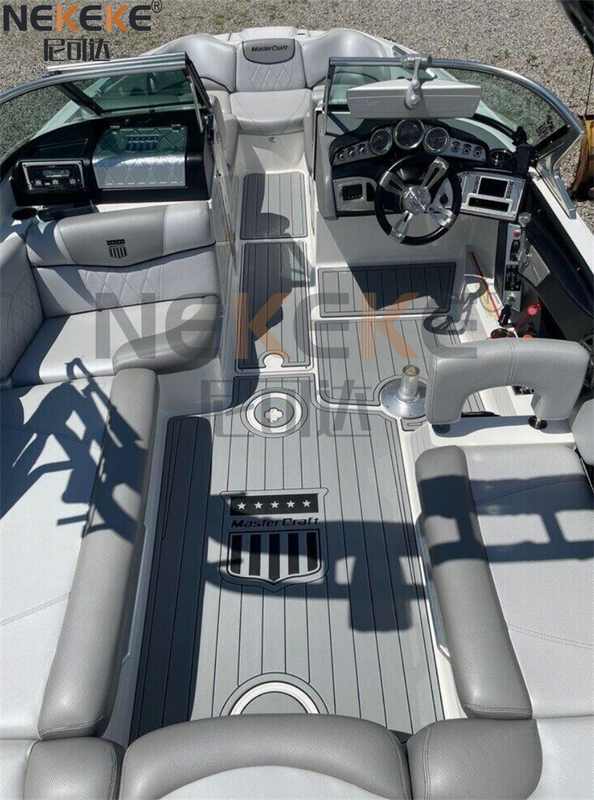 2014-2018 MasterCraft X46 Cockpit Pad Boat EVA Foam Faux Teak Deck Floor Mat SeaDek MarineMat Gatorstep Style Self Adhesive