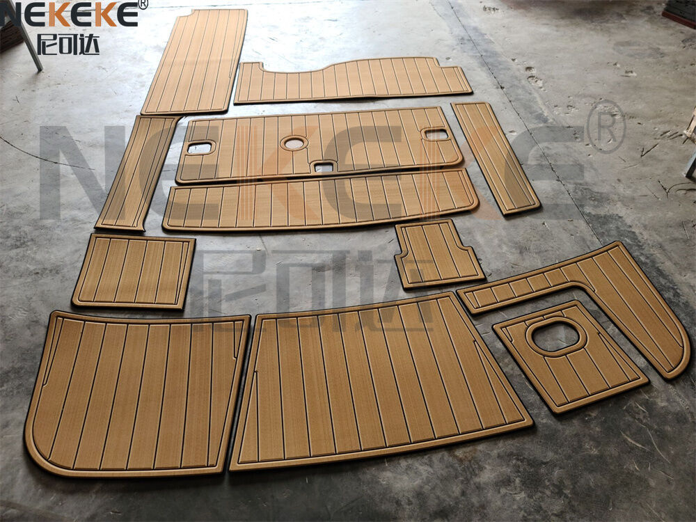 2004 Four Winns 248 Vista Cruiser Platform Renang EVA Faux Teak Deck Flooring Marine Mat Pad