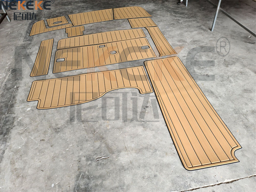 2004 Four Winns 248 Vista Cruiser Platform Renang EVA Faux Teak Deck Flooring Marine Mat Pad