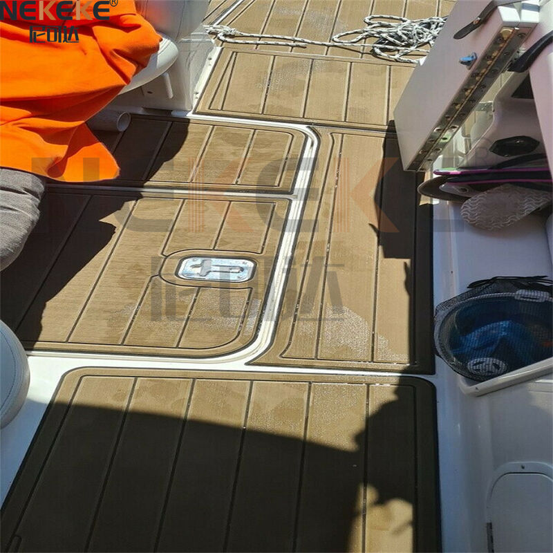 2004 Four Winns 248 Vista Cruiser Platform Renang EVA Faux Teak Deck Flooring Marine Mat Pad