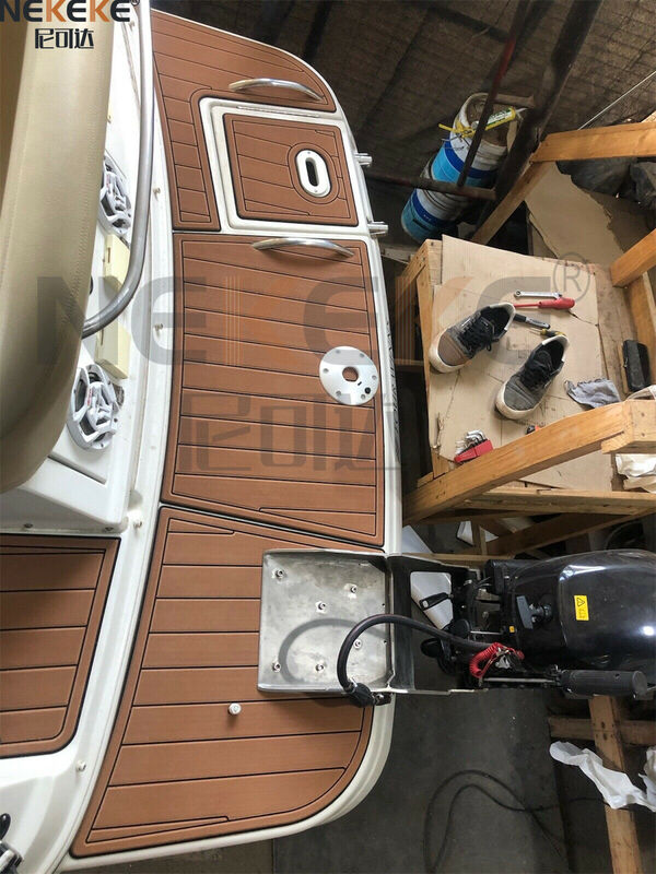 2004 Four Winns 248 Vista Cruiser Platform Renang EVA Faux Teak Deck Flooring Marine Mat Pad