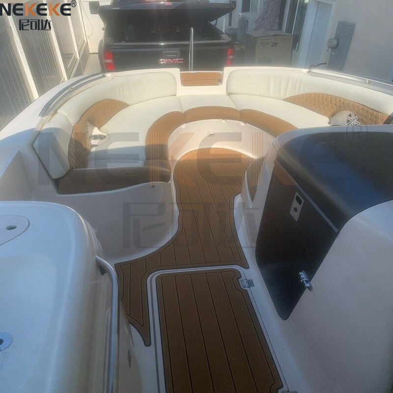 2002 Chaparral 242 Kreuzfahrer Schwimmplattform Fußbodenmatte EVA False Teak Marine Decking Ersatz-Kit