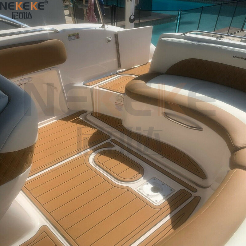 2002 Chaparral 242 Kreuzfahrer Schwimmplattform Fußbodenmatte EVA False Teak Marine Decking Ersatz-Kit