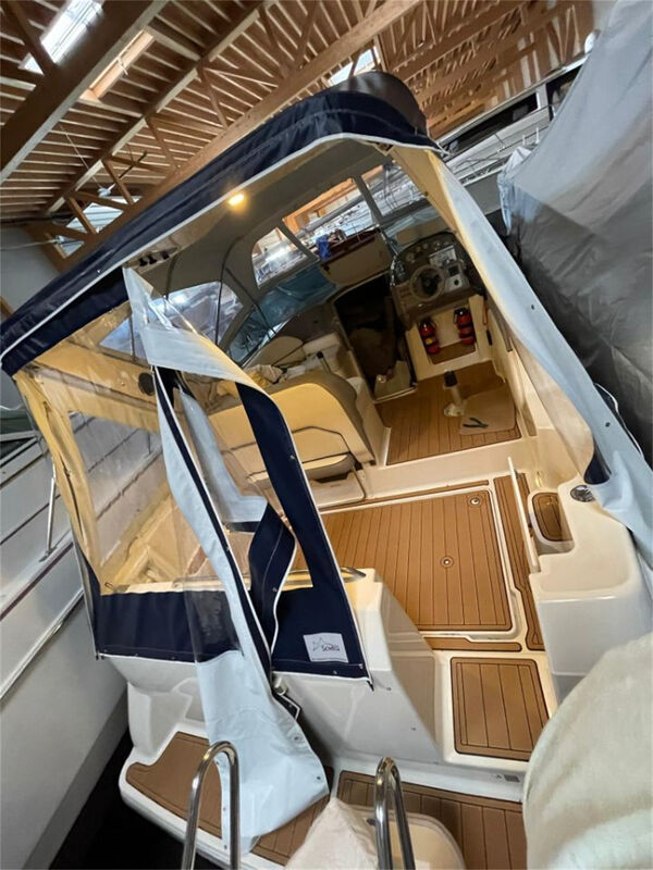 Marine EVA Flooring For 1999 Bayliner 2855 Self Adhesive Faux Teak Swim Platform & Cockpit Boat Deck Mat