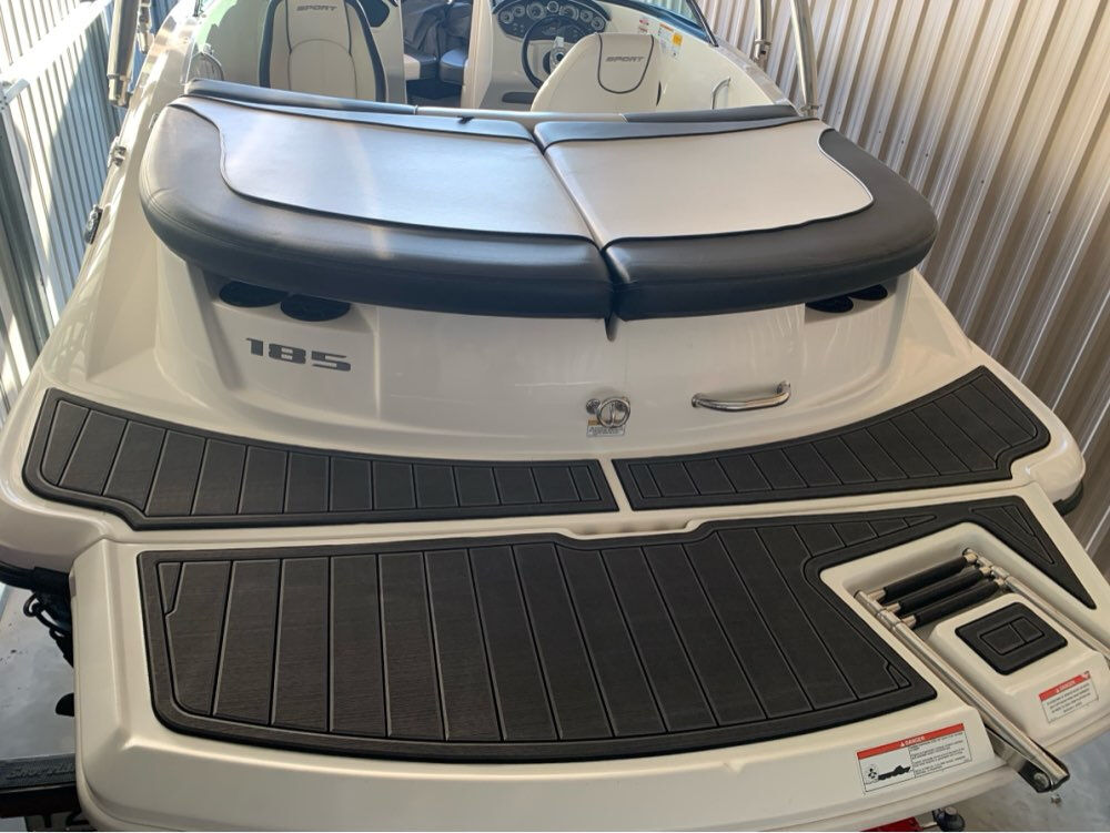 Marine EVA Flooring for 2008-2012 Sea Ray 185 Sport Self Adhesive Faux Teak Swim Platform Boat Deck Mat