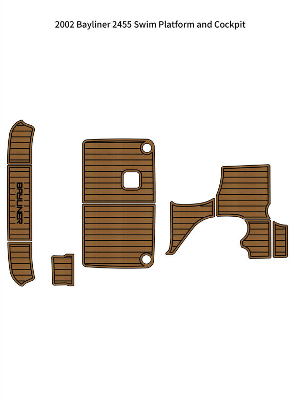 Marine EVA Flooring for 2002 Bayliner 2455 Swim Platform and Cockpit Pad