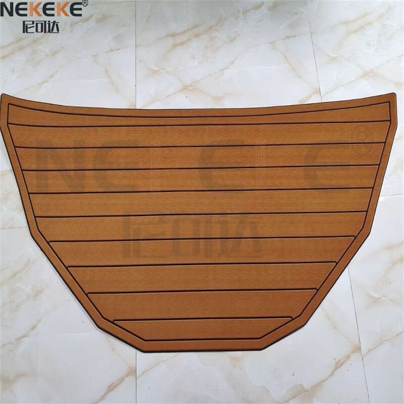 2001 Moomba Outback Ski Boat Cockpit Tapis de plancher EVA Faux Teak Remplacement du revêtement de sol marin